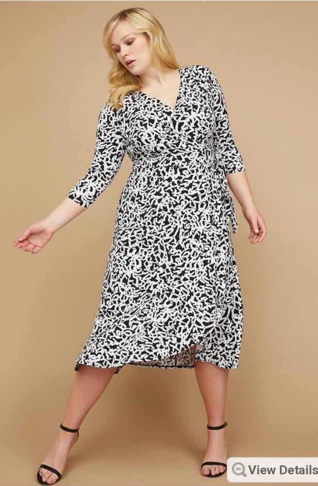 Lane Bryant Matte Jersey Wrap Dress